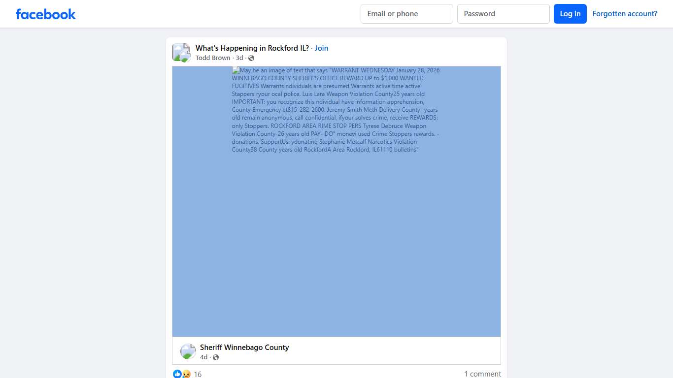 What's Happening in Rockford IL? Facebook