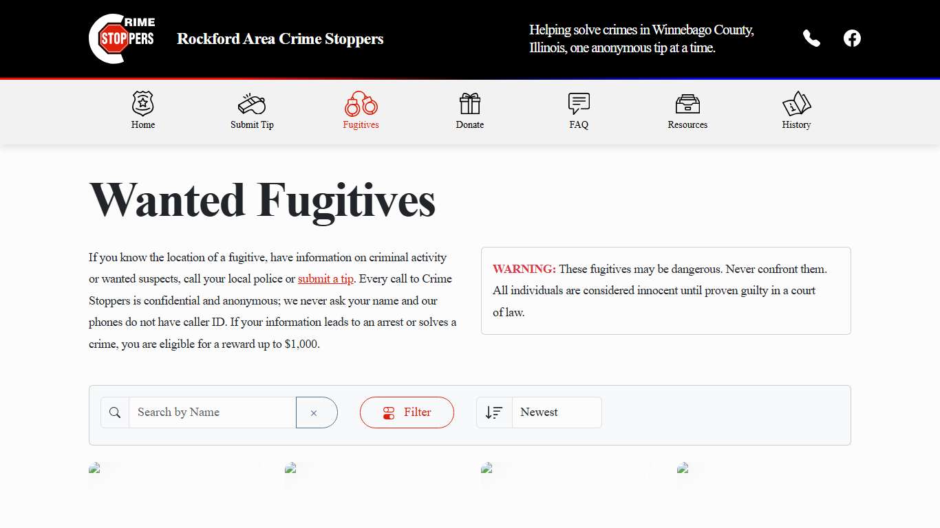 Wanted Fugitives Rockford Area Crime Stoppers